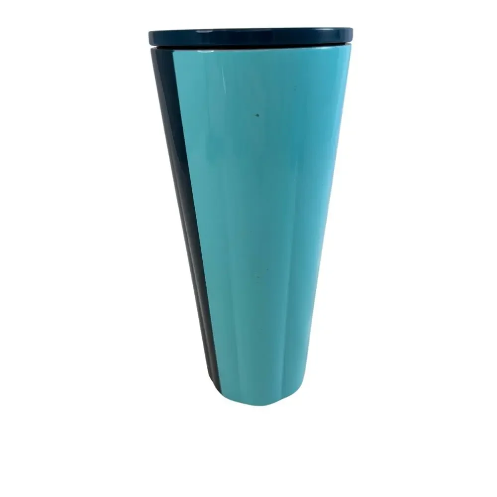 Starbucks 2023‎ Blue Teal Two Tone 24oz Stainless Steel Tumbler Hot Cold Cup